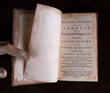 1755 The Gentleman Instructed In A Virtuous and Happy Life by William Darrell. - Harrington Antiques