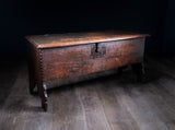 17th Century Oak Six Plank Coffer - Harrington Antiques