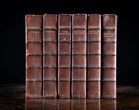 1872 The Works Of Alfred Tennyson In Six Volumes. - Harrington Antiques