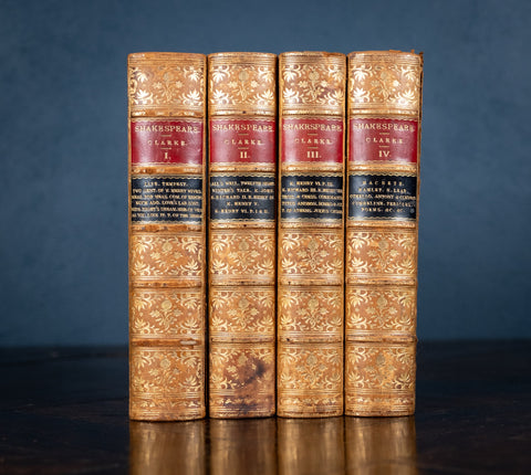 1881 The Works Of William Shakespeare in Four Volumes - Harrington Antiques