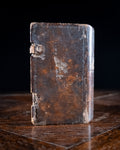 18th Century Engraved Flask Secret Storage Book - Harrington Antiques
