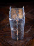 18th Century Engraved Flask Secret Storage Book - Harrington Antiques