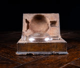 18th Century Engraved Flask Secret Storage Book - Harrington Antiques