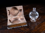 18th Century Engraved Flask Secret Storage Book - Harrington Antiques