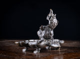 19th Century Bronze Hidden Devil Bird Inkwell - Harrington Antiques