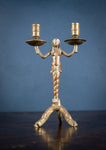 19th Century Bronze Mermaid Candle Holder - Harrington Antiques