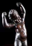 19th Century Ebonised Carved Putto - Harrington Antiques