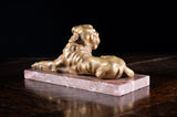 19th Century Gilt Bronze Mastiff Dog - Harrington Antiques