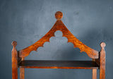 19th Century Irish Provincial Oak Scalloped Wall Shelf - Harrington Antiques