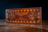 19th Century Primitive Parquetry Writing Slope - Harrington Antiques