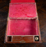 19th Century Primitive Parquetry Writing Slope - Harrington Antiques