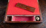 19th Century Primitive Parquetry Writing Slope - Harrington Antiques