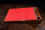 19th Century Primitive Parquetry Writing Slope - Harrington Antiques