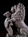 19th Century Rampant Lion Cast Iron Door Stop - Harrington Antiques