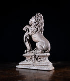 19th Century Rampant Lion Cast Iron Door Stop - Harrington Antiques
