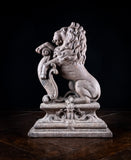 19th Century Rampant Lion Cast Iron Door Stop - Harrington Antiques