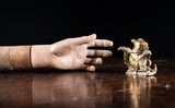 19th Century Squirrel Brass Inkwell, c.1880 - Harrington Antiques