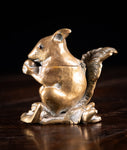 19th Century Squirrel Brass Inkwell, c.1880 - Harrington Antiques