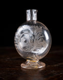 18th Century Engraved Flask Secret Storage Book