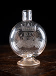 18th Century Engraved Flask Secret Storage Book