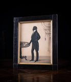 Early 19th Century Gilded Silhouette Of A Standing Gentleman