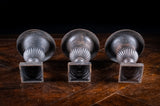Three Miniature Cast Iron Urns