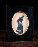 Manner Of John Buncombe (fl.1795-1825) - Silhouette Portrait Of An Officer