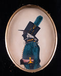 Manner Of John Buncombe (fl.1795-1825) - Silhouette Portrait Of An Officer