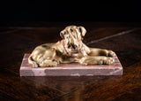 19th Century Gilt Bronze Mastiff Dog