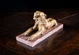 19th Century Gilt Bronze Mastiff Dog