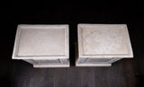 Large Pair of Neoclassical 'Limestone' Fibreglass Plinths