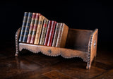 Studded Tan Leather Book Trough, c. 1880