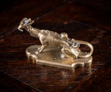 Gothic Mythical Beast Brass Coat Hook, c.1880