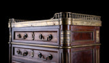 Miniature Louis XVI Mahogany, Bronze & Marble Commode
