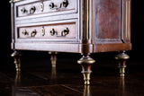 Miniature Louis XVI Mahogany, Bronze & Marble Commode