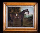 Early 19th Century Portrait Of A Bay Hunter Horse
