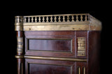 Miniature Louis XVI Mahogany, Bronze & Marble Commode