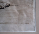 Herbert Dicksee (1862-1942) - 'Waiting For Master'. Signed Etching.