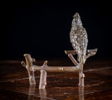 19th Century Bronze Cockatoo On Branch