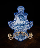 Villeroy & Boch Delft Ormolu Wall Sconce, c.1895
