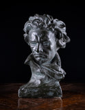 Painted Plaster Bust of Ludwig Van Beethoven, c.1930.