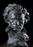Painted Plaster Bust of Ludwig Van Beethoven, c.1930.