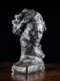 Painted Plaster Bust of Ludwig Van Beethoven, c.1930.