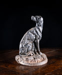 Large 19th Century Cast Iron Dog Doorstop