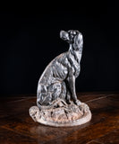 Large 19th Century Cast Iron Dog Doorstop