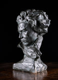 Painted Plaster Bust of Ludwig Van Beethoven, c.1930.