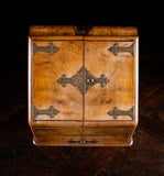 Fine Walnut & Brass Stationary Cabinet, c.1880