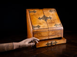 Fine Walnut & Brass Stationary Cabinet, c.1880