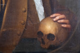 Portrait Of A Gentleman Holding A Skull, c.1720