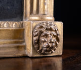 Large Regency Painted Pier Mirror With Lion Masks